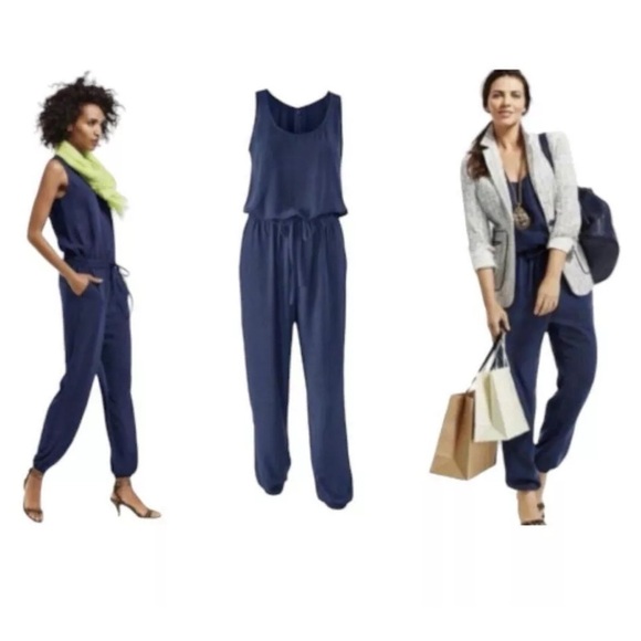CAbi | French Navy Jumpsuit - Picture 7 of 7